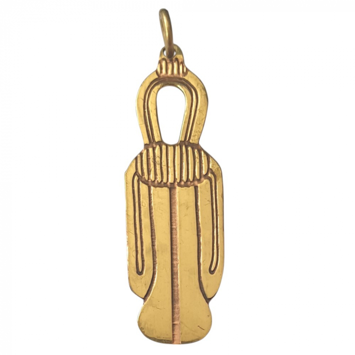 Tit Ägyptisch Amulett Messing Kupfer Talisman: 38 mm