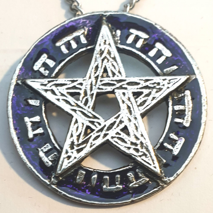 Stonehenge Pentagramm Amulett  Thor Schutzsymbol 925er Silber Talisman 37 mm