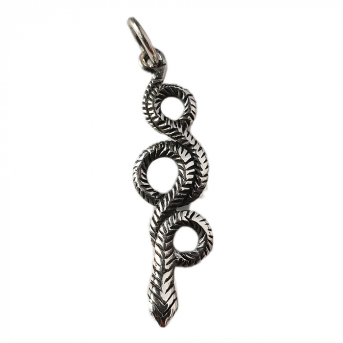 Schlangen Schmuck Anhänger 925er Silber - Schlangen - 37x15mm