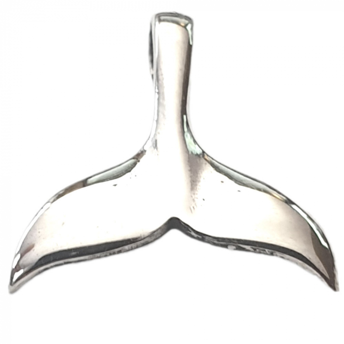 Walflosse klein Schmuck Anhänger 925er Silber 15x15mm