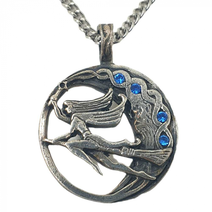 Freya und der Mond Anhänger Nordischer Schmuck keltischer Knoten 29mm