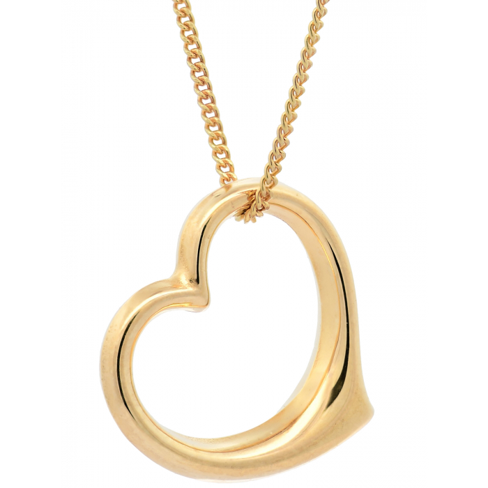 Gold Anhänger Swingheart Herz 17 * 17 mm mit Kette 333 - 8 Karat Gold