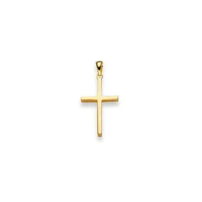 Anhänger Kreuz massiv Gold - 585 14 Karat Gelbgold