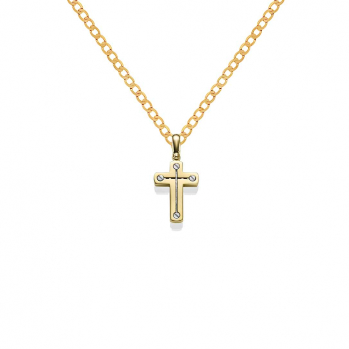 Anhänger Kreuz 585 Gold mit Kette 2,6 mm 585 Gold