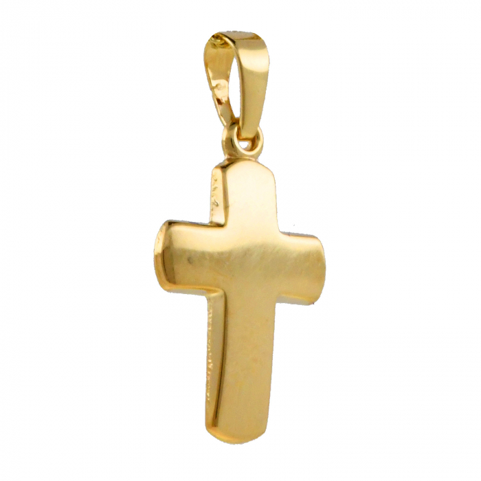 Anhänger Kreuz mit 585 - 14 Karat Gold Juwelier Qualität