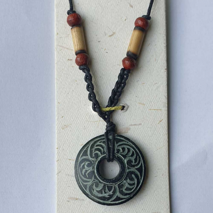 Mond Speckstein Schmuck Anhänger Handmade