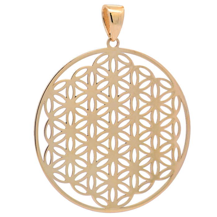 Anhänger Blume des Lebens 585 14 Karat Gold