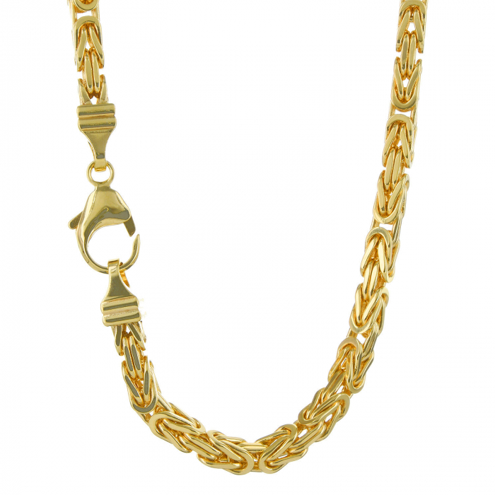 Goldkette Königskette Halskette Breite 4,0 mm massiv 333-8 Karat Gold 
