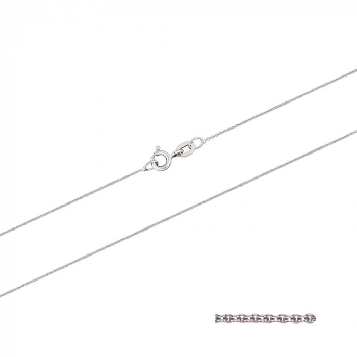 Goldkette Ankerkette Länge 50cm - Breite 1,3mm - 585 -14 Karat Weißgold