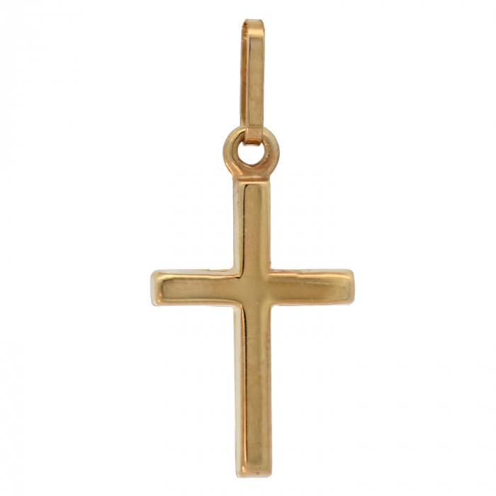 Anhänger Kreuz massiv 333 - 8 Karat Gold Größe mit Öse 21 * 10 mm