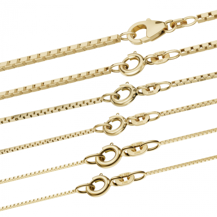 Edle Venezianerkette Halskette  585 - 14 Karat Gold Juwelier Qualität 