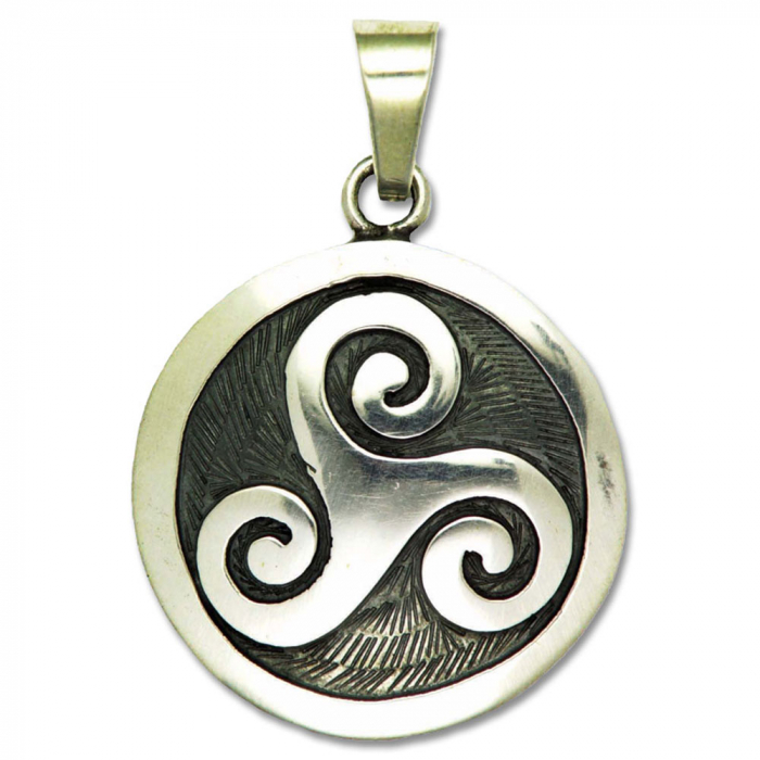 Triskele  Schmuck Anhänger 925er Silber - Triskel - 25 mm Durchmesser