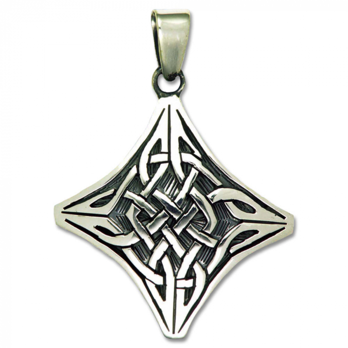 keltischer Knoten Schmuck Anhänger 925er Silber - Keltische Knoten - 40x40 mm