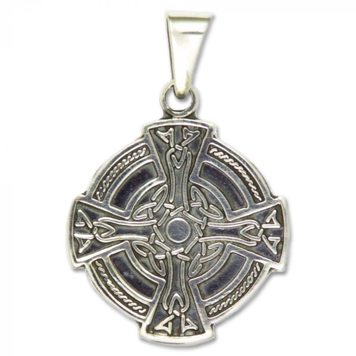 keltisches Knoten-Kreuz Schmuck Anhänger 925er Silber - Kreuze - 27 mm Durchmesser