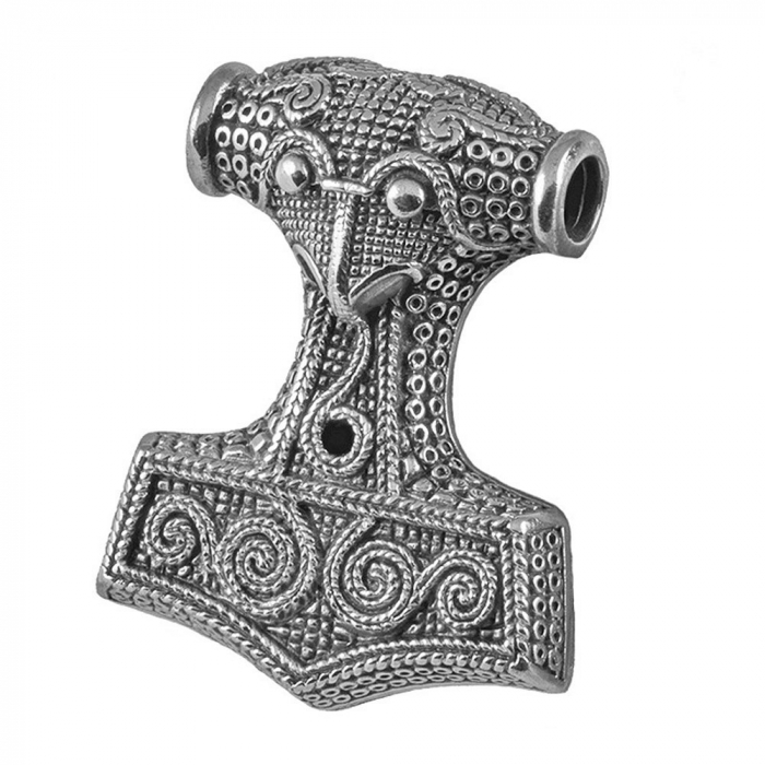 Schonenhammer Schmuck Anhänger 925er Silber - Thorhammer - 43x 51mm