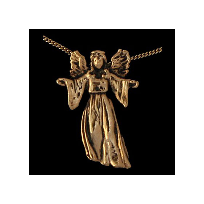 Engel der Freiheit Schmuck Anhänger vergoldet - Engel - 28mm