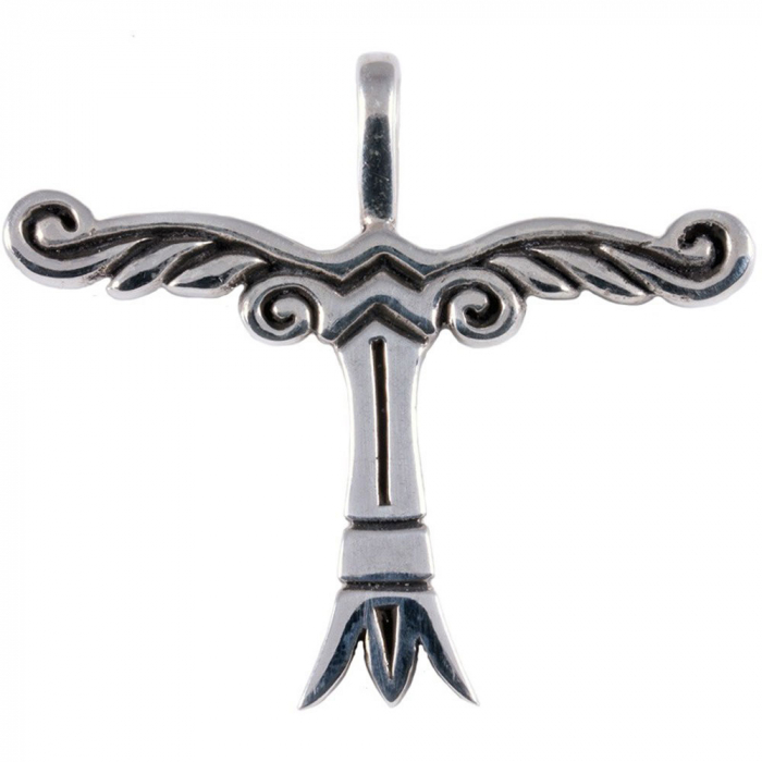 Irminsul-Amulett Schmuck Anhänger groß 925er Silber - Wikinger - 55x50mm