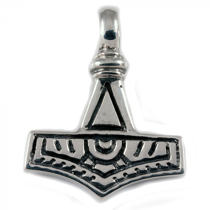 Thorhammer Schmuck Anhänger 925er Silber - Thorhammer - 32x26mm