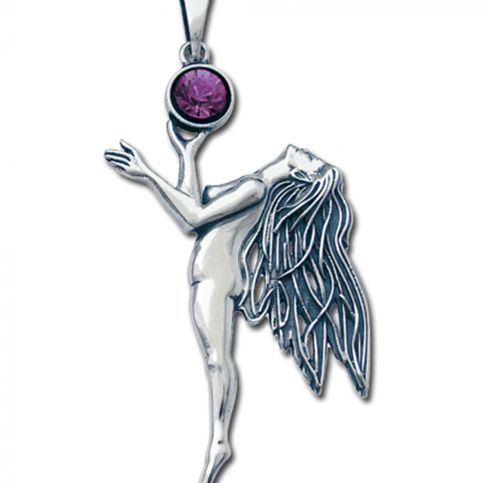 Elfen-Königstochter Schmuck Anhänger 925er Silber - Elfen Feen - 67x40mm