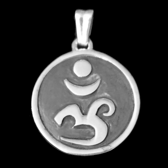 Om Schmuck Anhänger 925er Silber 21x29mm