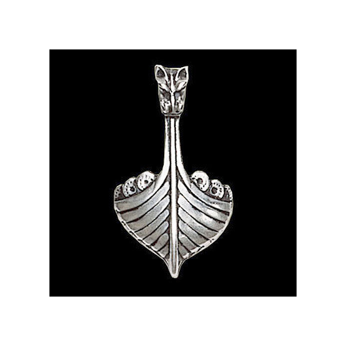 Drachenboot Schmuck Anhänger - Drachen , Wikinger - 41x23mm