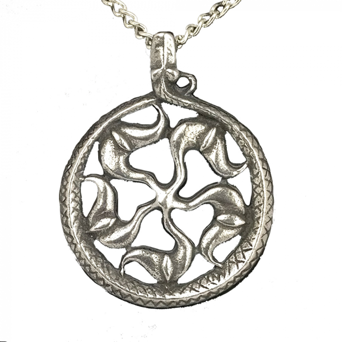 Sonnenrad Schmuck Anhänger - Sonne , Wikinger - 39x30mm