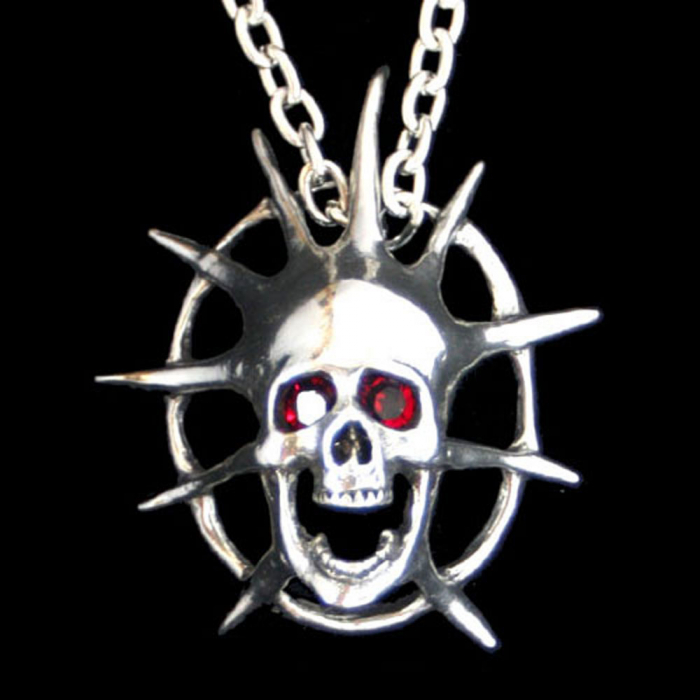 The Tormentian ALCHEMY GOTHIC  P534 Totenkopf Anhänger Halskette Schmuck