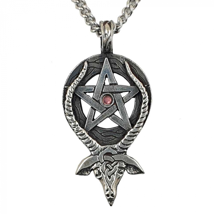 Bock Mit Pentagramm Anhänger Schmuck - Pentagramm - 33x43mm