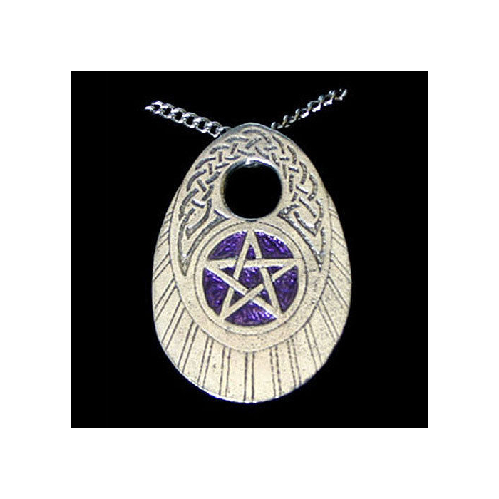 Pentagramm oval Anhänger Schmuck - Pentagramm - 34x49mm