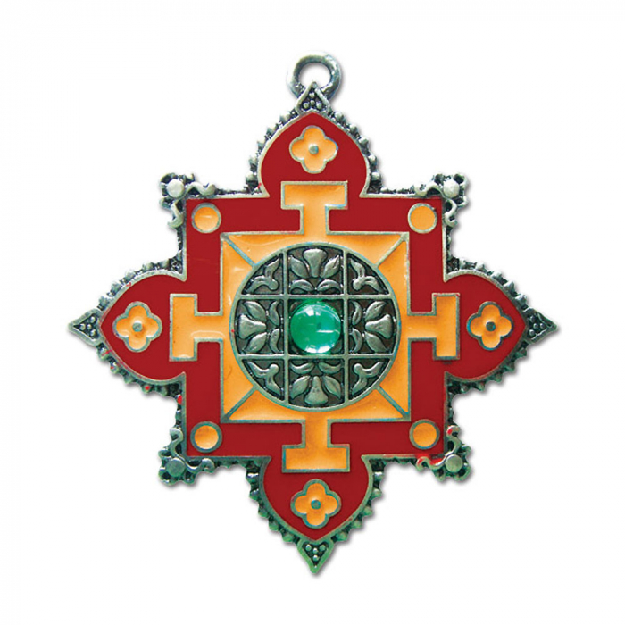 Mandala Anhänger Schmuck - Buddha - 50x48mm