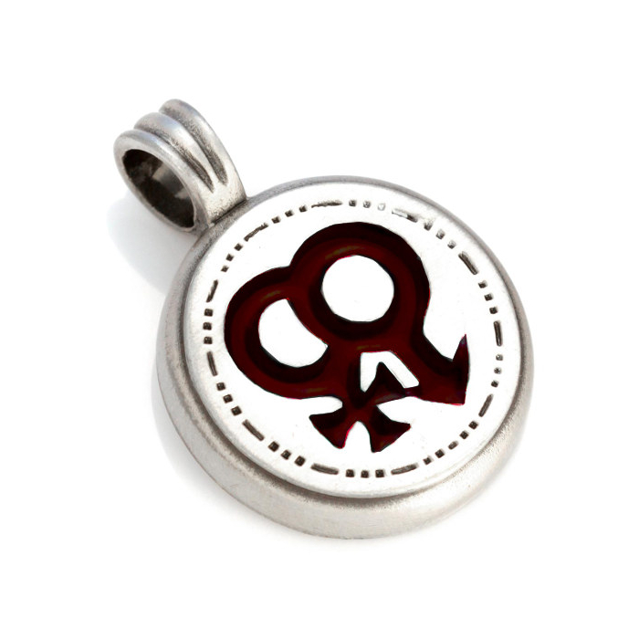 Bico Schmuck Anhänger Hetreros rot - Modern - Durchmesser 26mm