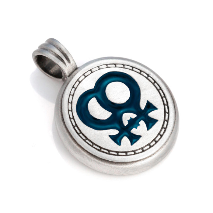 Original Bico Australia Australien Schmuck Anhänger Sapho hellblau - Modern -