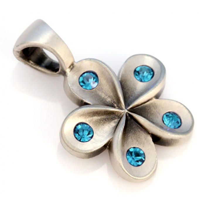 Bico Schmuck Anhänger Blüte mit Kristallen
