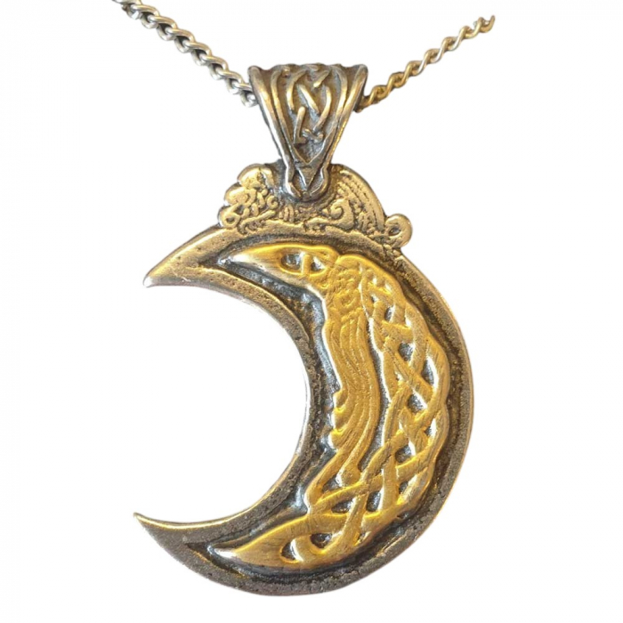 Mond Anhänger Schmuck 50x32mm