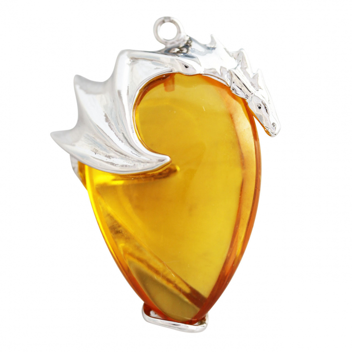 Anne Stokes Kristallhüter Draca Anhänger Schmuck mit Kette - Drachen - 29x38mm