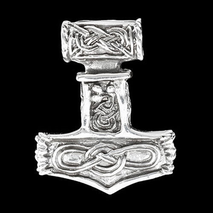 Thors Hammer mit Knoten Anhänger Schmuck - Thorhammer - 25x19mm