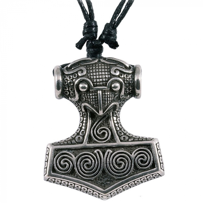 Schonenhammer Schmuck Anhänger Zinn - Thorhammer - 40x50mm