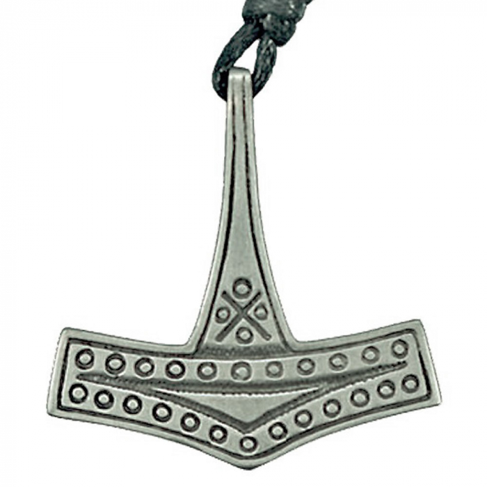 Thors Hammer Schmuck Anhänger Zinn - Thorhammer - 34x35mm