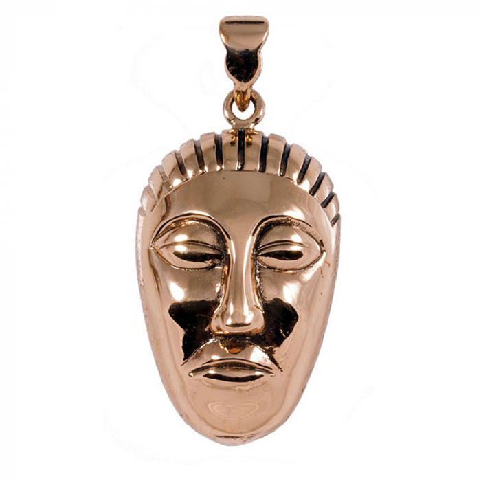 Maskenamulett Gott Maske Bronze Anhänger Schmuck Kelten celtic