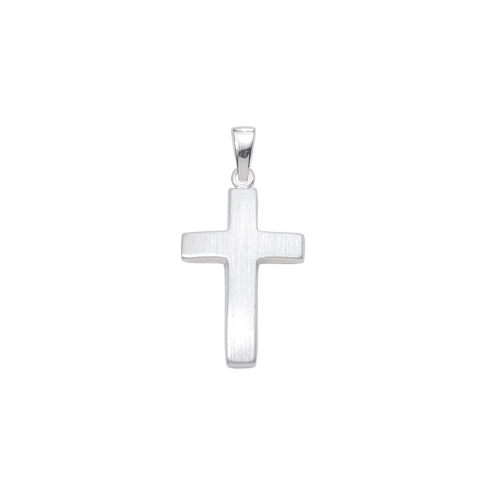 Anhänger Kreuz aus Silber Kettenanhänger aus massiv 925 Sterlingsilber