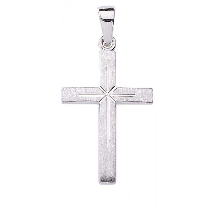 Anhänger Kreuz  925 Silber rhodiniert