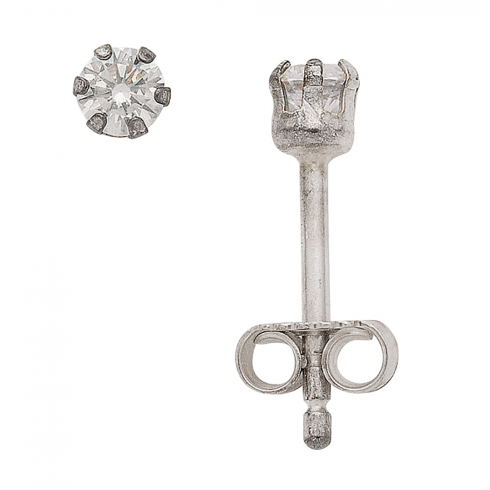 Ohrstecker Krappenfassung Zirkonia 925 Sterling Silber