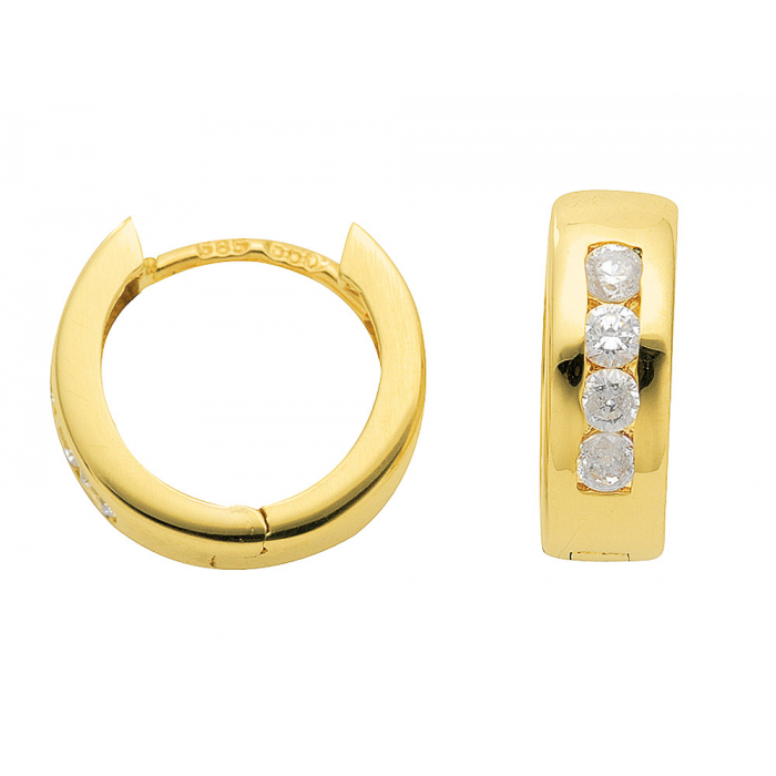 Creolen  Zirkonia 333 Gelbgold