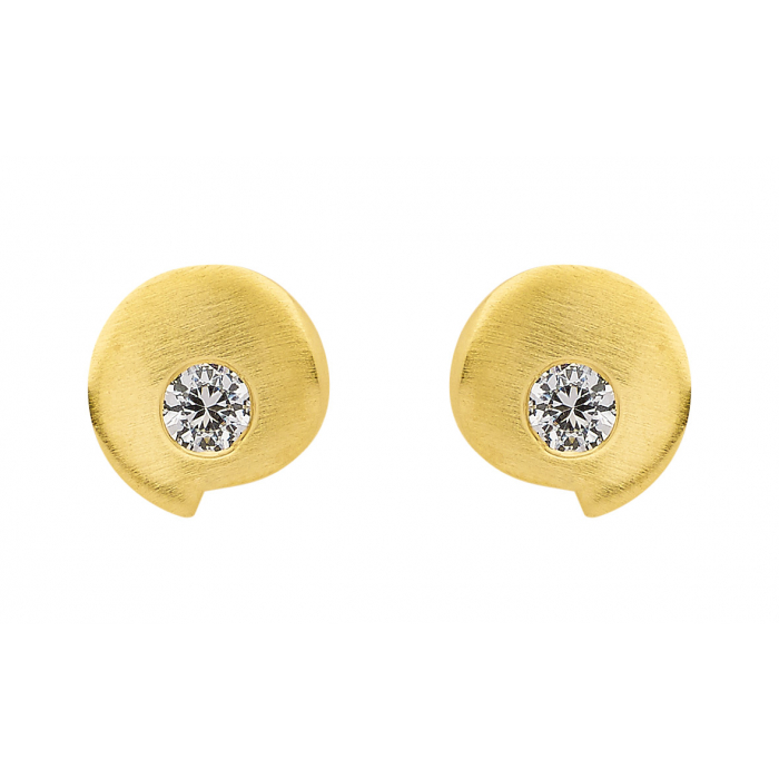 Ohrstecker  Zirkonia 333 Gelbgold