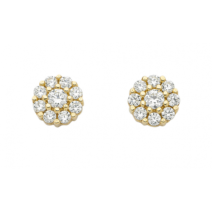 Ohrstecker  Zirkonia 333 Gelbgold