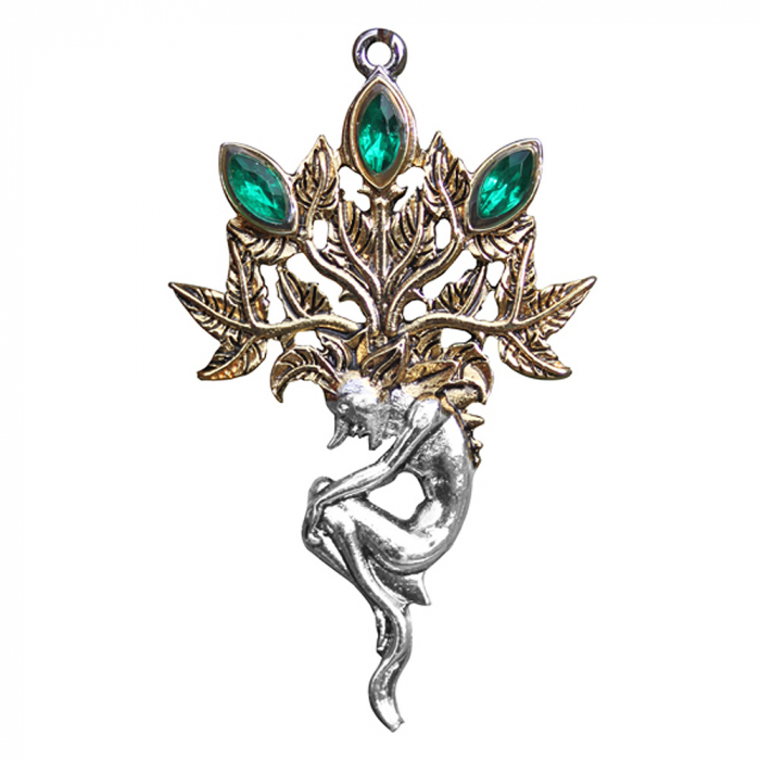 Alraune Anhänger Briar mystischer Schmuck Fabelwesen mit Kette und Schmuckbeutel