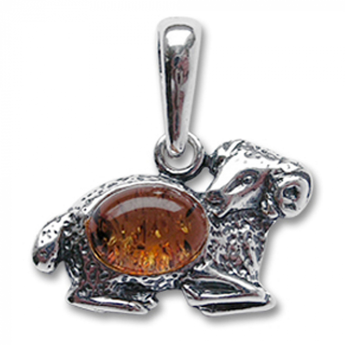 Sternzeichen Widder Schmuck Anhänger 925er Silber - Zodiac - 20x20mm