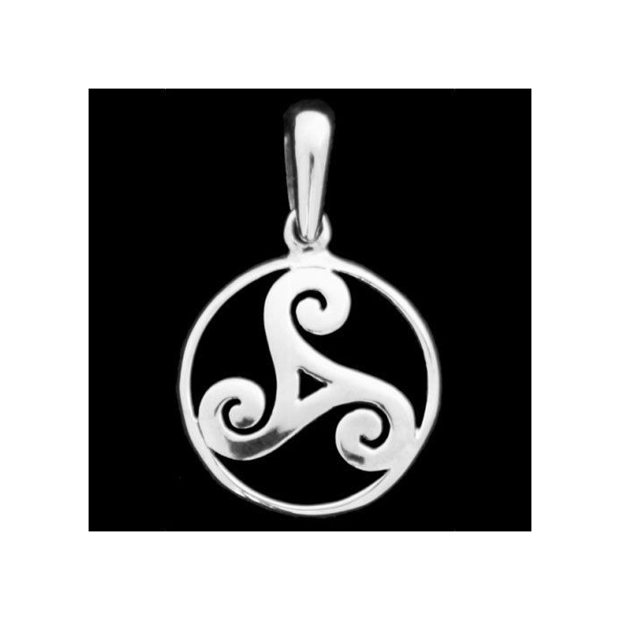 Keltische Triskele Schmuck Anhänger 925er Silber - Triskel - Durchmesser 16mm