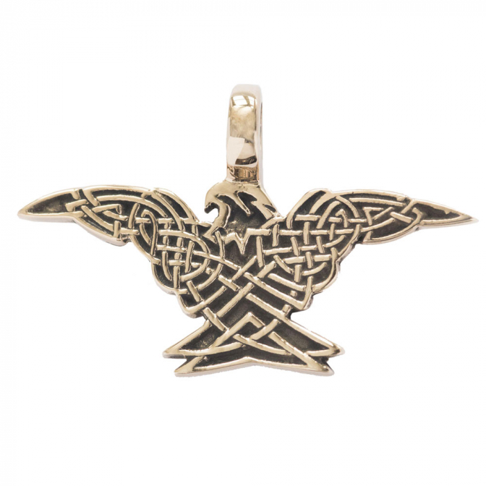 Bronzeanhänger Keltischer Adler Schmuck - Keltische Knoten , Sonstige Tiere , Vögel - 29x46mm
