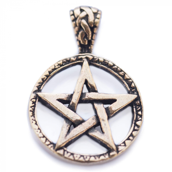Bronzeanhänger Pentagramm Celtic Schmuck